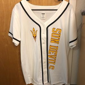 Women’s size medium ASU VS pink baseball jersey